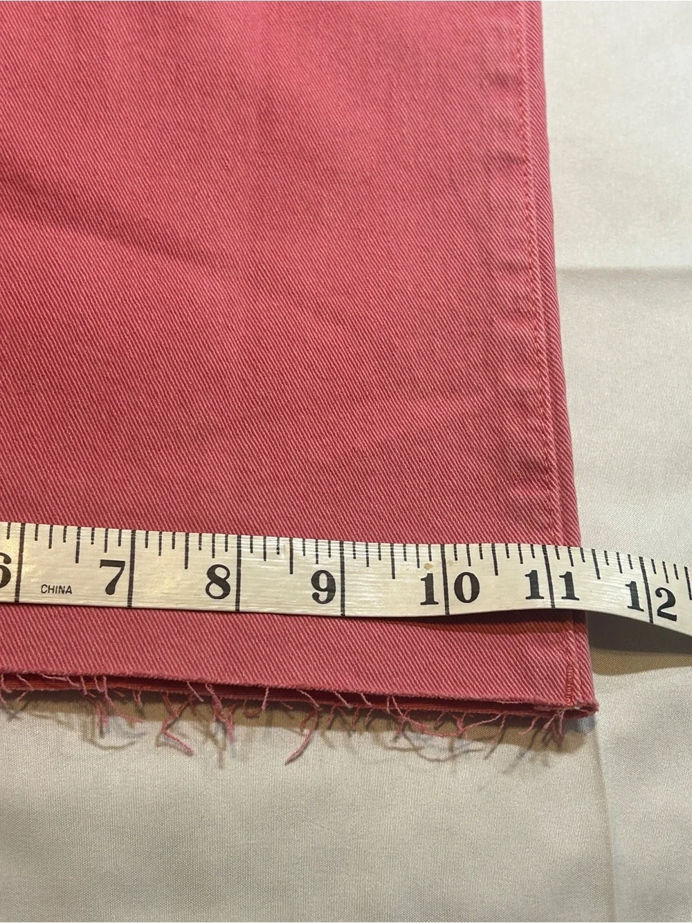 KUT From The Kloth Meg Fab Ab Wide Leg Jeans Size 2 Pink High Rise Raw Hem NWT